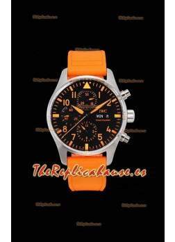Reloj IWC PILOT'S Cronógrafo Naranja Arena IW377730 Superclon
