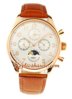 IWC Portuguese Perpetual Calyer Reloj Suizo de imitación