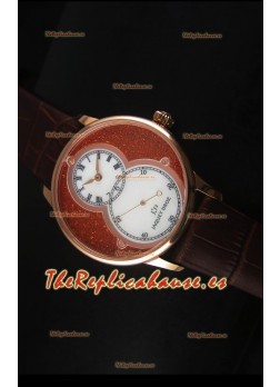 Jaquet Droz Grande Seconde Reloj en Oro Rosado Dial en Rojo