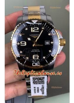Reloj Longines HydroConquest Superclon bicolor con esfera negra