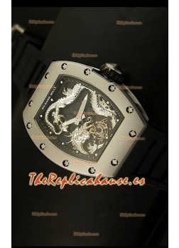Richard Mille RM057 Tourbillon Jackie Chan Reloj Réplica Suiza en caja de Titanio