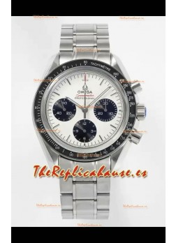 Reloj Omega Speedmaster Moonwatch con esfera blanca de 42 mm, superclon