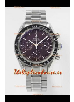 Reloj Omega Speedmaster Moonwatch con esfera burdeos de 42 mm, superclon