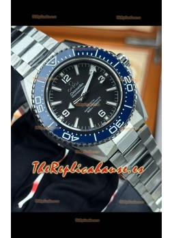 Reloj Omega Seamaster Planet Ocean Blue con bisel de 42 mm, superclon