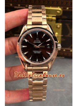 Reloj Omega De-Ville Superclon de 41 mm con esfera marrón y oro rosa