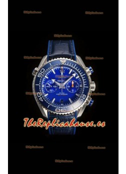 Reloj Omega Speedmaster Planet Ocean Blue con esfera y bisel Superclon