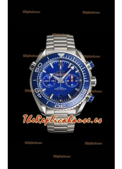 Reloj Omega Speedmaster Planet con esfera azul océano, superclon
