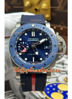 Reloj Panerai Sumergible PAM01507 GMT Luna Rossa Titanio Superclon 
