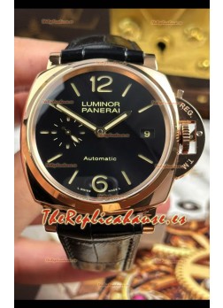Reloj Panerai Luminor Due PAM908 Superclon de 38 mm en oro rosa