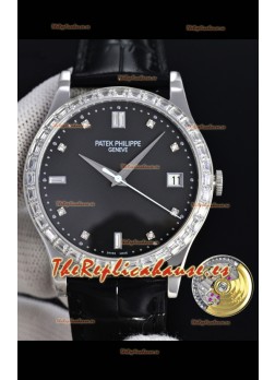 Reloj Patek Philippe Calatrava 5298 Diamantes cuadrados Superclon