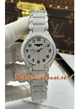 Reloj Patek Philippe Superclon de acero inoxidable con veinticuatro diamantes