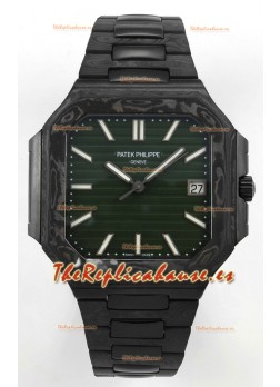 Reloj Patek Philippe Cubitus con caja de carbono y esfera verde, superclon