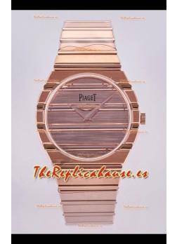 Reloj Piaget Polo 79 Superclon de 39 mm con caja de oro rosa y esfera rosa