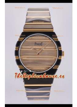 Reloj Piaget Polo 79 Superclon de 39 mm con caja bicolor oro rosa y negra