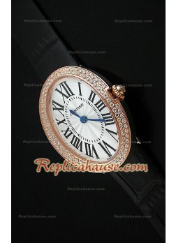 Cartier Baignoire Réplica Reloj Señoras de Oro Rosa  
