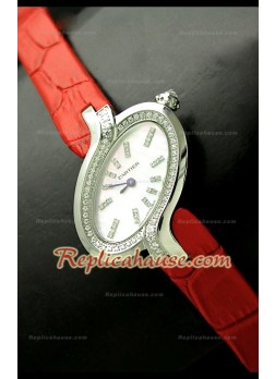 Delices De Cartier Réplica Reloj Señoras con Red Correa