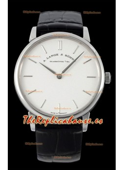 A.Lange & Sohne Saxonia Thin Reloj Réplica Suizo Caja De Acero Dial Blanco