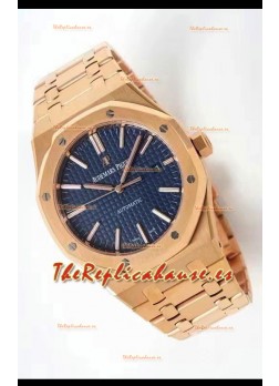 Audemars Piguet Royal Oak 41MM 15500OR Reloj de Acero 904L Oro Rosado - Ultimate 1:1 Movimiento 3120