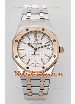 Audemars Piguet Royal Oak 37MM Reloj Dial Blanco Movimiento 3120 - Réplica Espejo 1:1