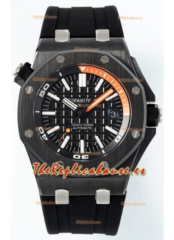 Audemars Piguet Royal Oak Offshore Ceramic Reloj Réplica Suiza Definitiva a Espejo 1:1 Dial Negro Movimiento Cal.3102