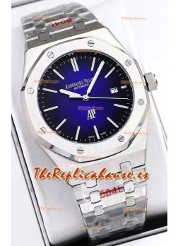 Audemars Piguet Royal Oak Jumbo Extra Thin Edition Reloj en Dial Azul - 39MM en Caja Acero 904L