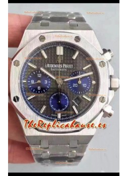Audemars Piguet Royal Oak Chronograph Slate Dial Gris Correa Acero Reloj Réplica Suiza