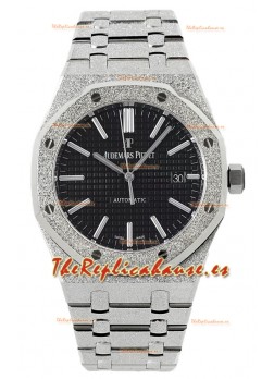 Audemars Piguet Royal Oak Frosted 37MM Self-Winding Dial Negro Reloj Réplica Espejo 1:1