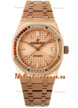 Audemars Piguet Royal Oak 37MM Reloj Caja Escarchada en Movimiento 3120 - Réplica Espejo 1:1