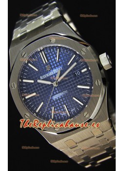 Audemars Piguet Royal Oak 41MM Dial Azul Correa de Acero Steel Strap  - Reloj Réplica a Espejo 1:1 Última Edición