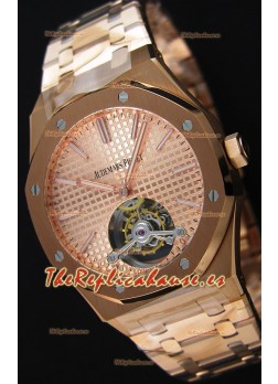 Audemars Piguet Royal Oak Tourbillon 41mm Reloj Extra Fino Dial color Oro Rosado