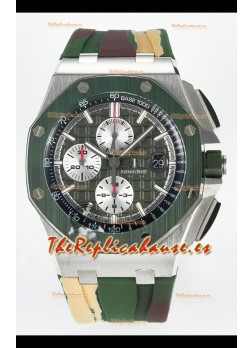 Audemars Piguet Royal Oak Offshore Chronograph Dial Verde Reloj Réplica Super Clone 1:1  - Acero 904L
