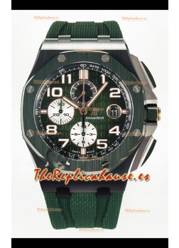 Audemars Piguet Royal Oak Offshore Edición Super Clone Reloj Cerámica Verde