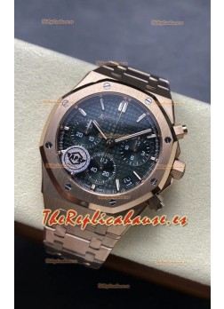 Audemars Piguet Royal Oak Super Clone - Dial Verde Caja Oro Rosado 41MM