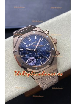 Audemars Piguet Royal Oak Super Clone - Dial Azul Caja Oro Rosado 41MM