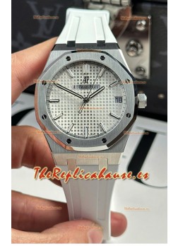 Audemars Piguet Royal Oak Super Clone 15500 41MM Dial Blanco Caja Acero 41MM 