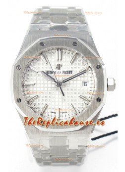 Audemars Piguet Royal 34MM Super Clone Reloj Réplica Suizo en Dial Blanco