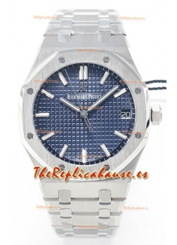Audemars Piguet Royal Oak 15500 41MM Acero 904L Dial Azul Super Clone Reloj Réplica 