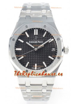 Audemars Piguet Royal Oak 15500 41MM Acero 904L Dial Negro Super Clone Reloj Réplica 