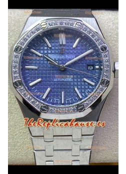 Audemars Piguet Royal Oak 37MM Reloj Dial Azul en Movimiento 3120 - Réplica a Espejo 1:1