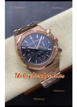 Audemars Piguet Royal Oak 50th Anniversary Super Clone - Caja Oro Rosado Dial Azul en 41MM