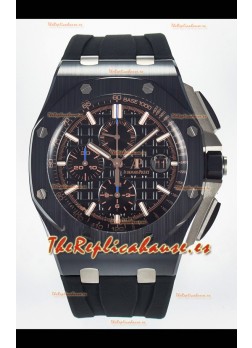 Audemars Piguet Royal Oak Offshore Cerámica Dial Negro Reloj Réplica Super Clone 1:1 