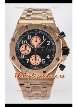 Audemars Piguet Royal Oak Offshore Rose Gold Half BRICK Dial Reloj Réplica Super Clone 1:1  - Acero 904L