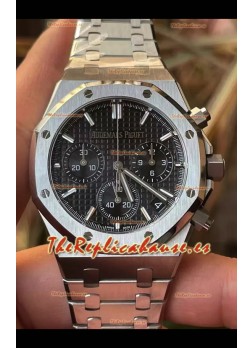 Audemars Piguet Royal Oak Chronograph Reloj Réplica Espejo 1:1 - Acero 904L en Dial Negro 41MM
