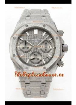 Reloj Audemars Piguet Royal Oak Cronógrafo 26240BC con Dial Gris Esmerilada, Super Clon.