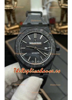 Audemars Piguet Royal Oak Super Clone 15400 - Reloj con Caja de Carbono Forjada, Dial Negro