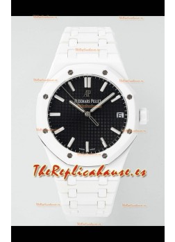 Réplica del Reloj  Audemars Piguet Royal Oak 15500 de Cerámica Blanca, Superclon