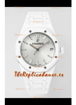 Réplica del Reloj Audemars Piguet Royal Oak 15500 de Cerámica Blanca, Superclon