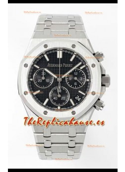 Audemars Piguet Super Clone Royal Oak Cronógrafo 26240 - Acero 904L con Dial Negro 41 MM