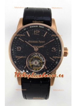 Reloj Audemars Piguet CODE 11.59 29396 Super Clone de Oro Rosado y Esmalte de Aventurina Negra