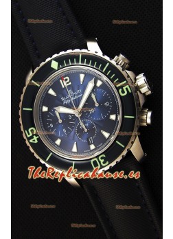 Blancpain Blancpain Fifty Fathoms Chronograph Flyback Azul Reloj Réplica a Espejo 1:1